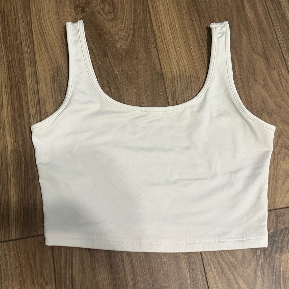 Small white crop top